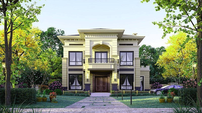 安徽中式合院住宅，开放庭院与邻里乡亲更亲近